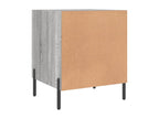 Homzora bedside tables, 2 pcs, grey, 40x40x50cm, engineered wood