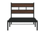 Bed frame without mattress with headboard 90x200 cm