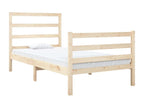 Bed frame Solid pine wood 90x190 cm Single