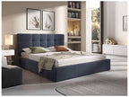 Double bed with headboard and storage via gas struts 180x200 COTILLARD