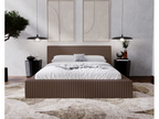 Meubiana Buffy Bed with Frame 180x200 - Upholstered Bed with Storage, Brown Fur Fabric, Meubiana 45