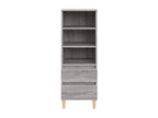 Doucezen tall sideboard, grey, 40x36x110 cm, engineered wood