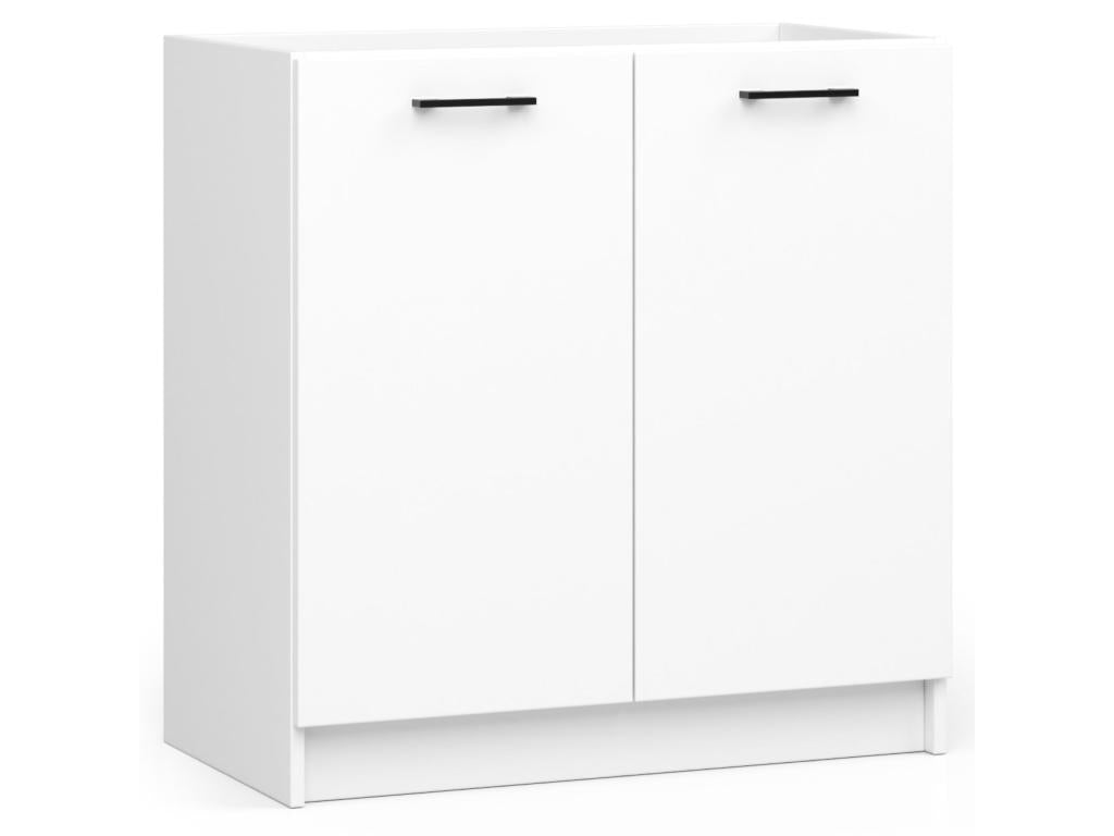 Meubiana S80 base kitchen cabinet for Meubiana modular sink, white, 80 cm, 2 doors, 1 shelf, 80x46x82 cm