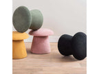 Mushroom velvet pouf
