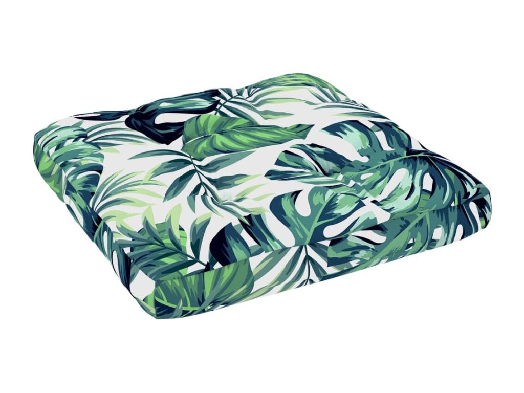 Garden pallet pouf, white impregnated pine wood