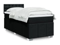 Meubiana bed base and mattress, black, 80x200 cm, fabric