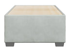 Light Grey Bed Frame 90x200 cm Velvet