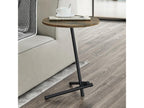 Meubiana round side table 55x40 cm dark wood effect Meubiana