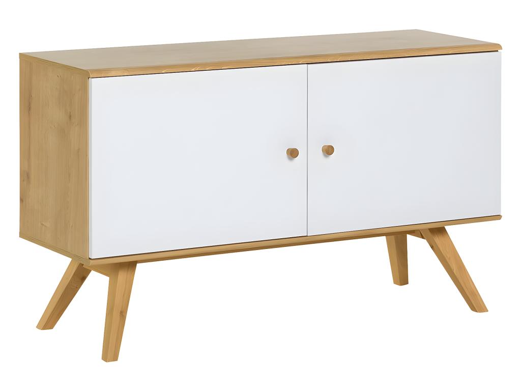 Natural White 2-Door Low Buffet