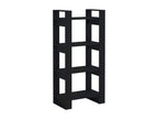 Black Bookshelf/Room Divider 60x35x125 cm Solid Wood