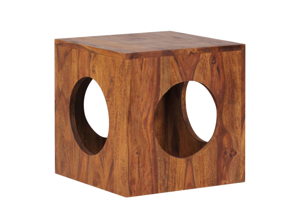 Solid Wood Side Table 35x35x35cm End Table Living Room Table