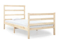 Bed frame Solid pine wood 90x190 cm Single