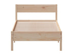 Bed frame without mattress 100x200 cm solid pine wood