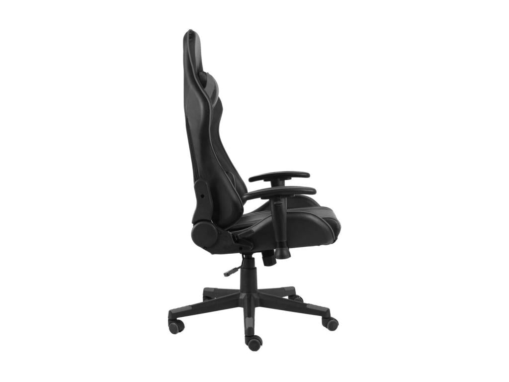 Swivel Gaming Chair Grey PVC 2
