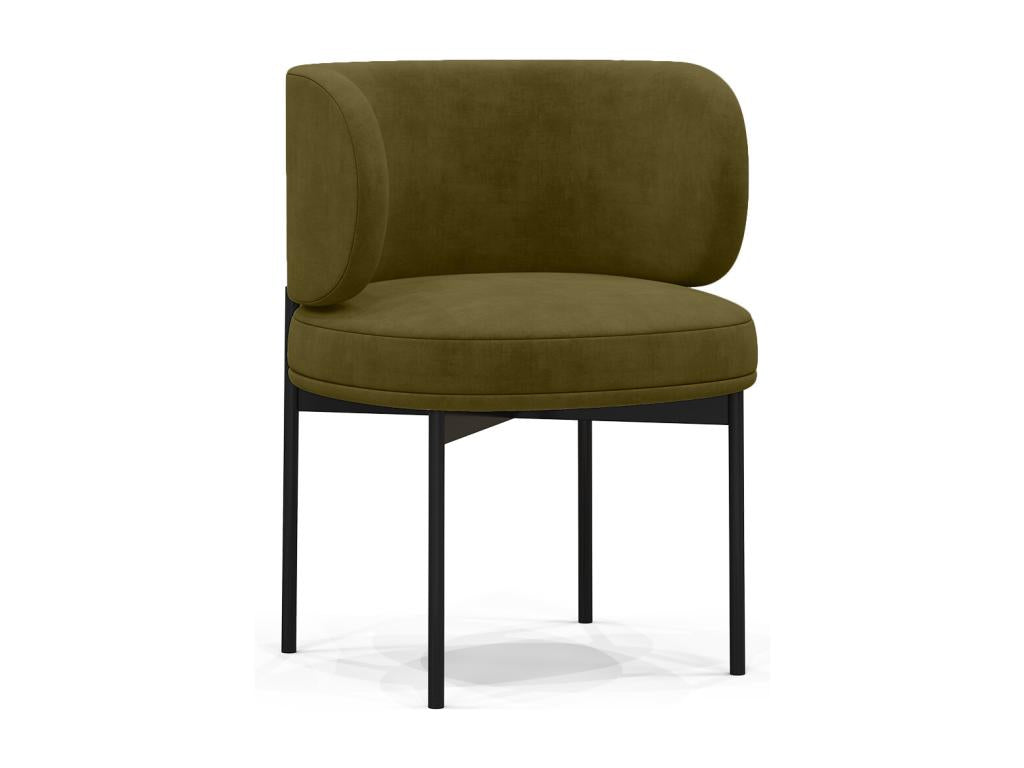 Dining chair - Upholstered in velvet - Loraine Olive