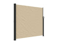 Beige retractable side awning 180x500 cm