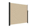 Beige retractable side awning 180x500 cm