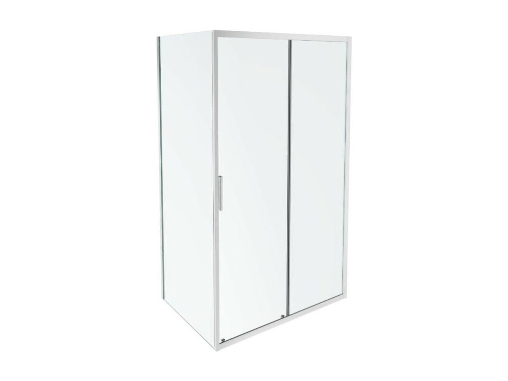 Meubiana shower enclosure: The ingenious sliding door for corner installation 140x70