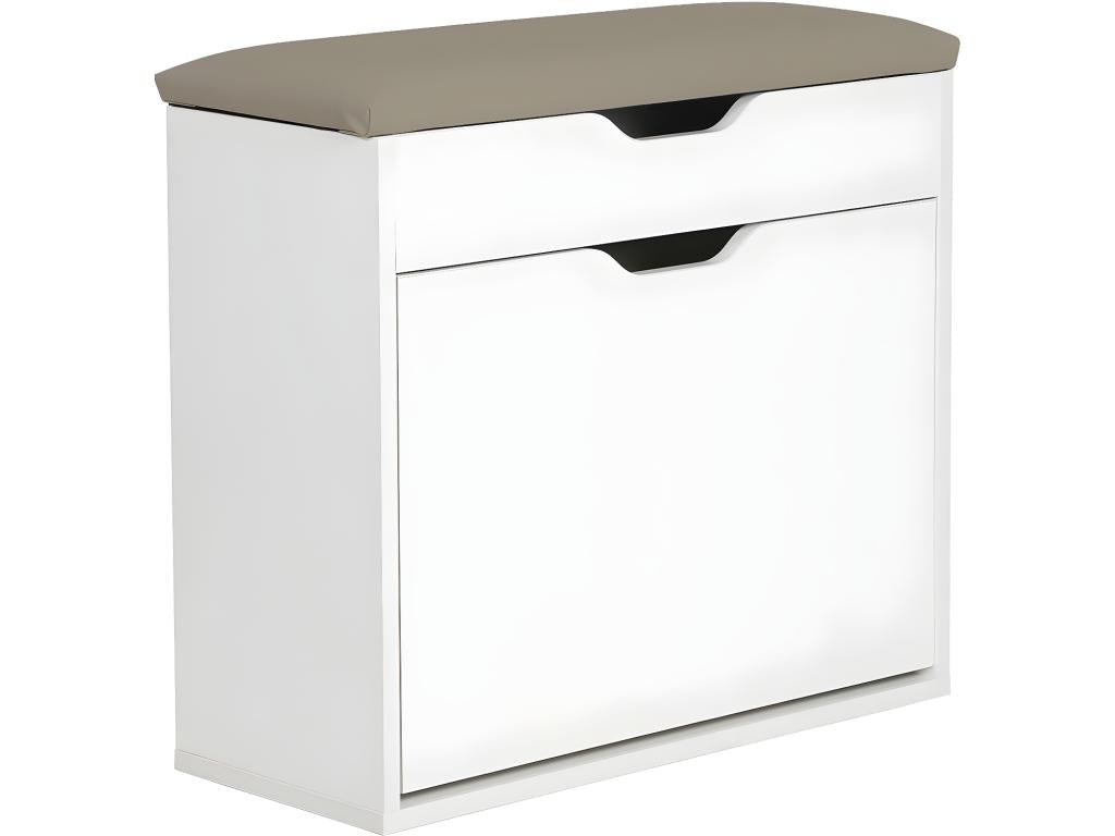 Meubiana Shoe Cabinet - 60x23.8x68 cm - White