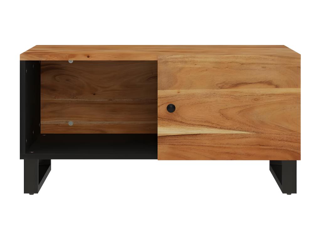 Coffee table 80x50x40 cm Solid and engineered Meubiana wood