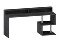 Meubiana Desk, Linear Desk with Storage Shelves, Versatile Desk with 180x60x93 cm Top, Slate