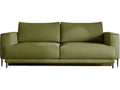 3/4 seater sofa bed with storage space - olive green - in quality Meubiana fabric
