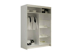 Meubiana 117 Wardrobe, Truffle Oak, 200x120x58cm, Sliding Wardrobe Doors