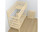 Wooden bunk bed - with drawer for mattress N03 Light Pine 90x200