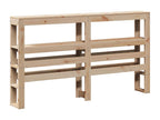 Bed frame without mattress 120x190 cm solid pine wood