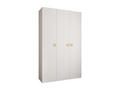 Como 1 245.5/150/50 3-door hinged door wardrobe, white/gold