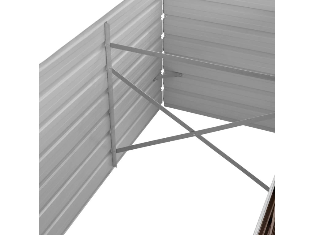 Raised bed planter, brown, 320x80x45 cm, 02 0001220