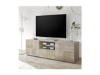 TV stand with 2 doors and 1 drawer, light oak - Meubiana