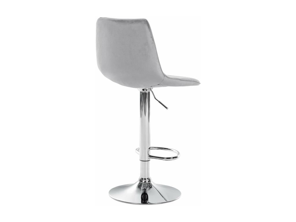 Grey metal bar stool/chair, 45x46x89 cm, 10 0005128