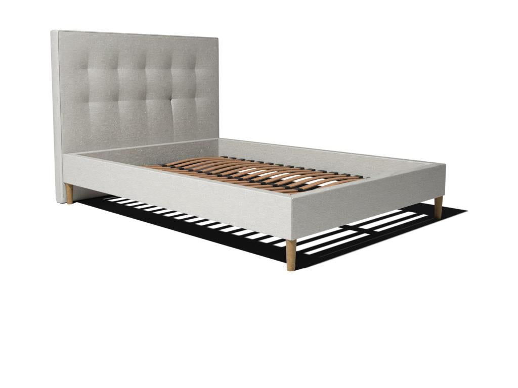 Bed and headboard set 160x200cm - White - Meubiana Collection