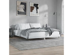 High-gloss white bed frame 180x200 engineered wood