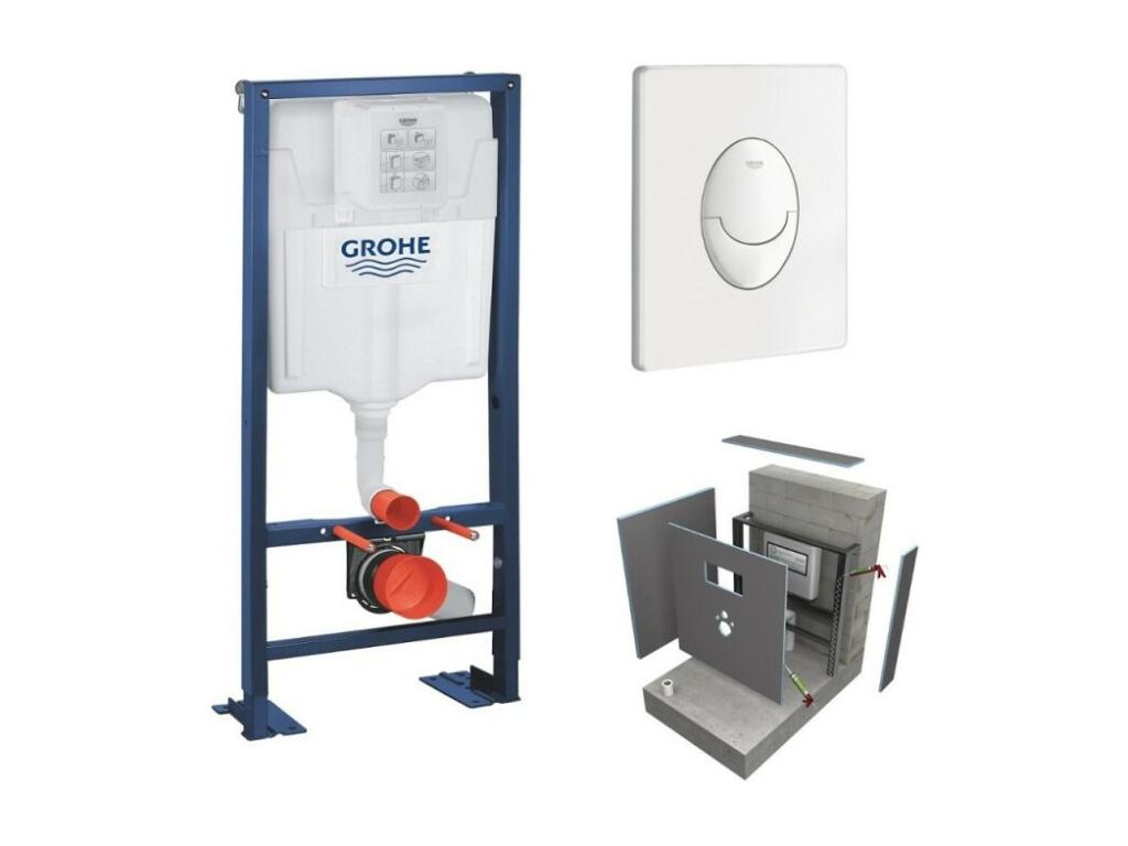 Meubiana wall-mounted frame with white WEDI I-Board cladding