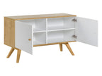 Natural White 2-Door Low Buffet