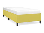 Green bed frame without mattress, 80x200 cm, fabric