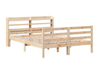 Bed frame and headboard without mattress 135x190 cm