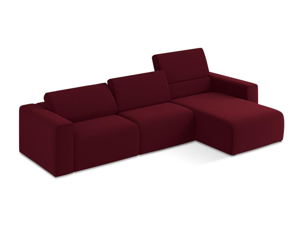 Laviecasa modular corner sofa, right-hand facing, in burgundy - Laviecasa JWQW52338