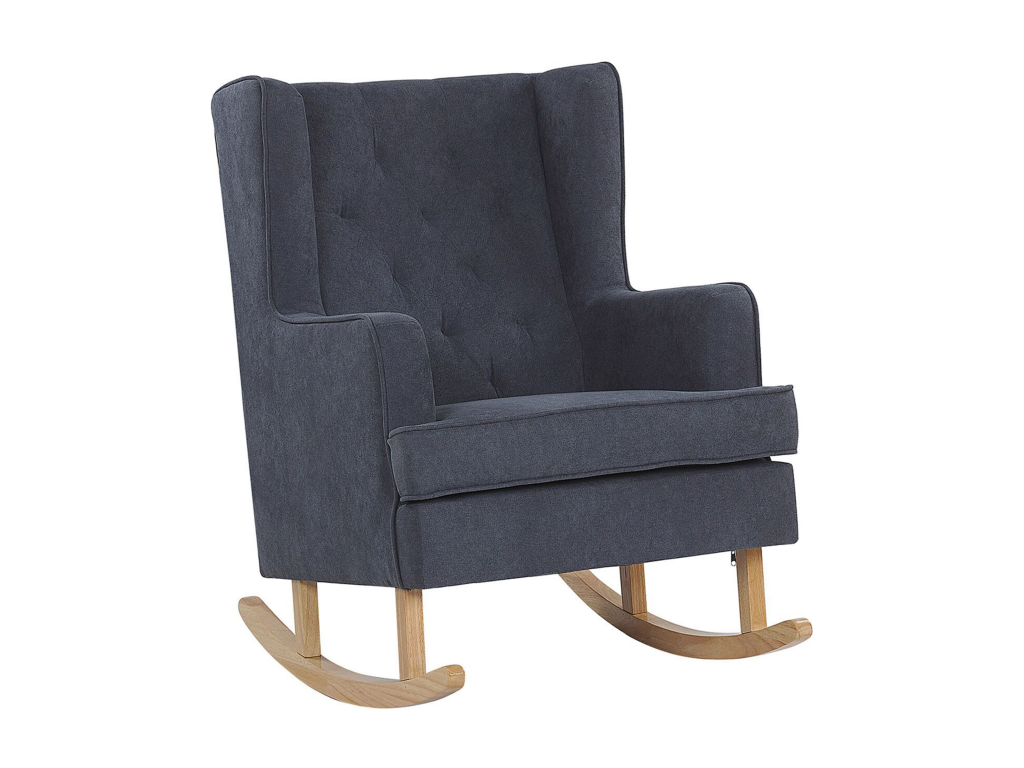 Meubiana Rocking Chair, Dark Grey Fabric
