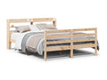 Bed frame and headboard without mattress 135x190 cm