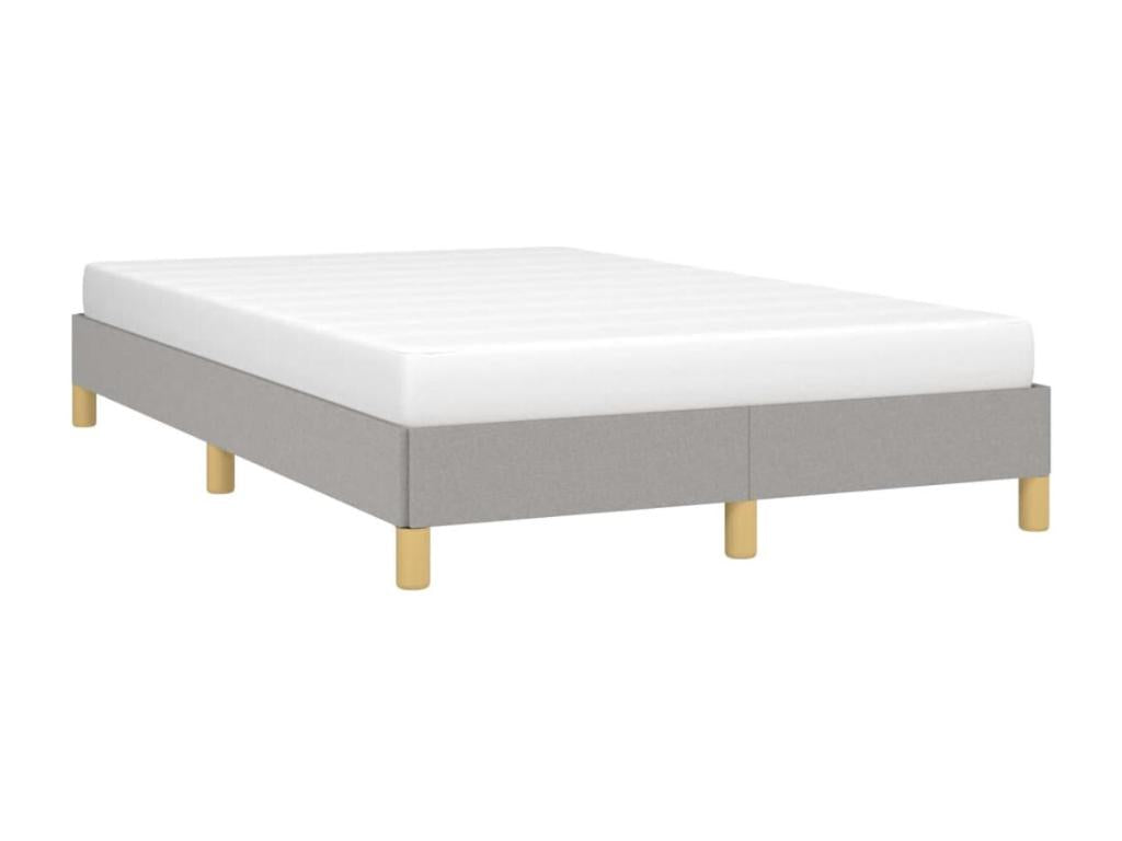 Light grey bed frame 120x190 fabric