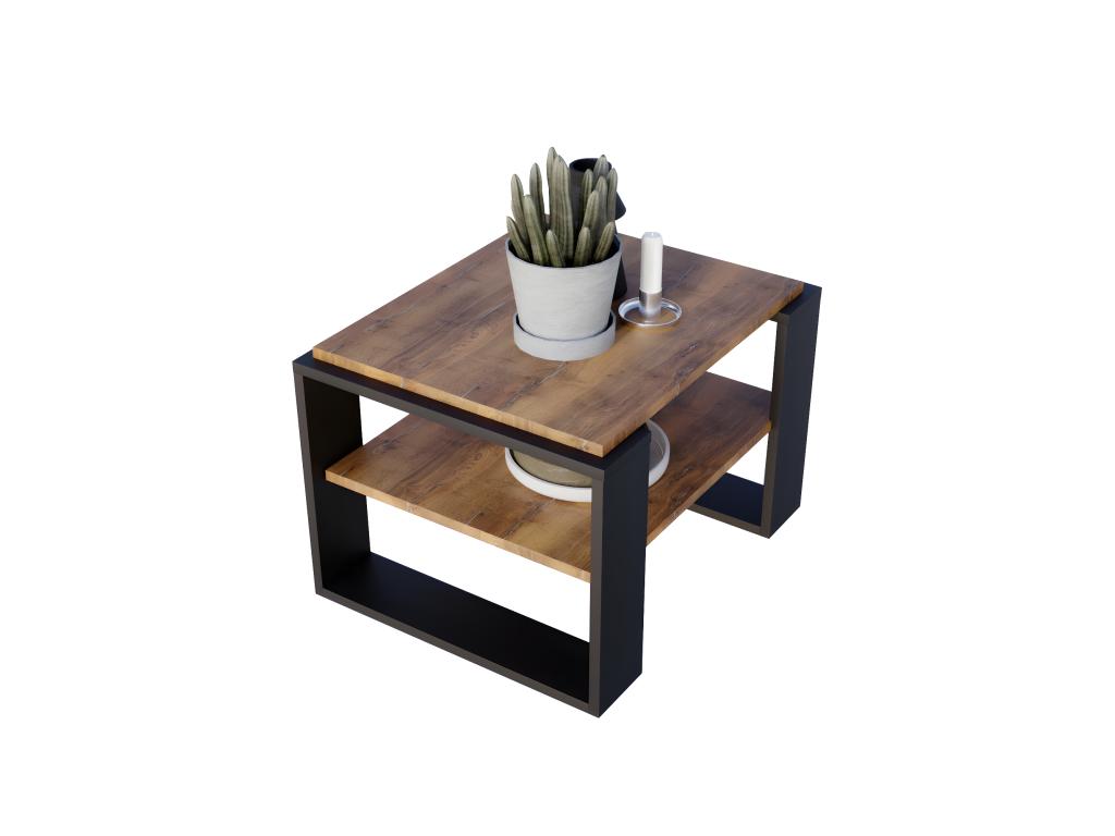 Meubiana 63 Coffee Table, Oak/Black