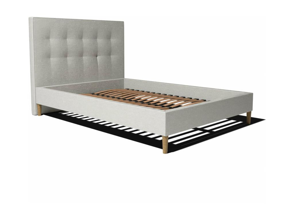 Bed and headboard set 160x200cm - White - Meubiana Collection