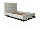 Bed and headboard set 160x200cm - White - Meubiana Collection