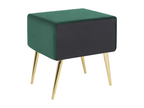 Meubiana bedside table in emerald green velvet