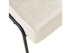 Relaxation chair 65x79x87 cm Cream white velvet