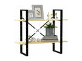 2-tier bookcase 80x30x70 cm Solid pine wood