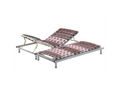 Set of 2 STAR 180x200 cm manually adjustable bed bases, light grey